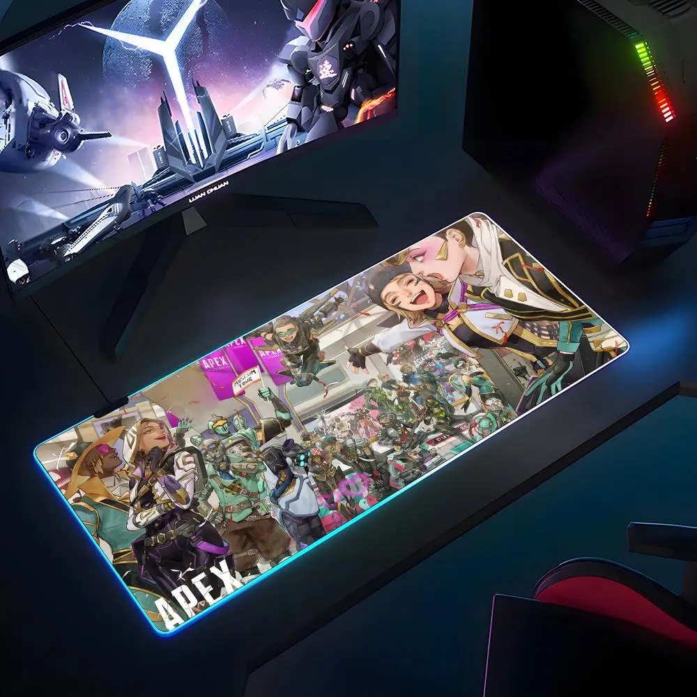 

Apex Legend Game Mouse Pad RGB Rubber Antislip Keyboard Pad 40x90cm Mousepad Gaming Accessories XXL Office Computer Mat