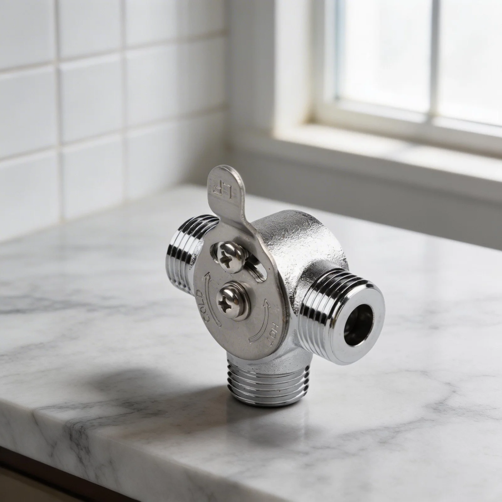 

Регулируемый смесительный клапан для горячей и холодной воды, входные и выпускной клапан для смесителя для горячей и холодной воды, ручной смесительный клапан 1/2 дюйма и 3/8 дюйма с монтажными деталями