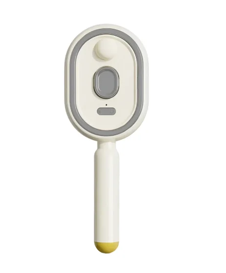 White ABS long-handled necklace brush