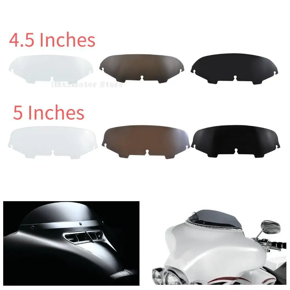 Motorcycle Wave Windshield Windscreen Fairing Wind Deflector For Harley Touring Electra Glide Street Ultra Classic FLHX 96-13