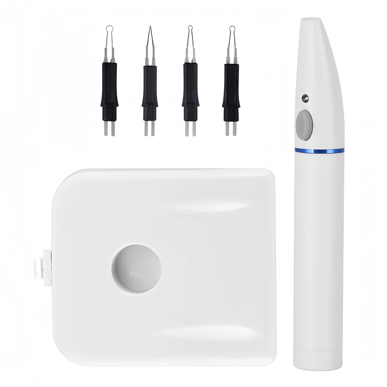 

Набор беспроводных стоматологических ножниц для гуттаперчи (1 шт.) для обрезки корневых каналов, беспроводной эндодонтический гуттаперчевый резак с 4 насадками