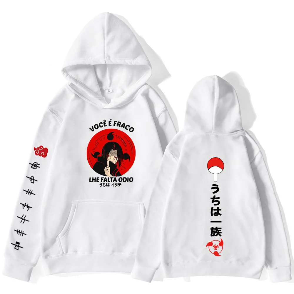 Naruto Hoodies Women Harajuku Pullovers Adorable Cartoon Character Print Hooded Sweatshirt Long Sleeves Y2k Top