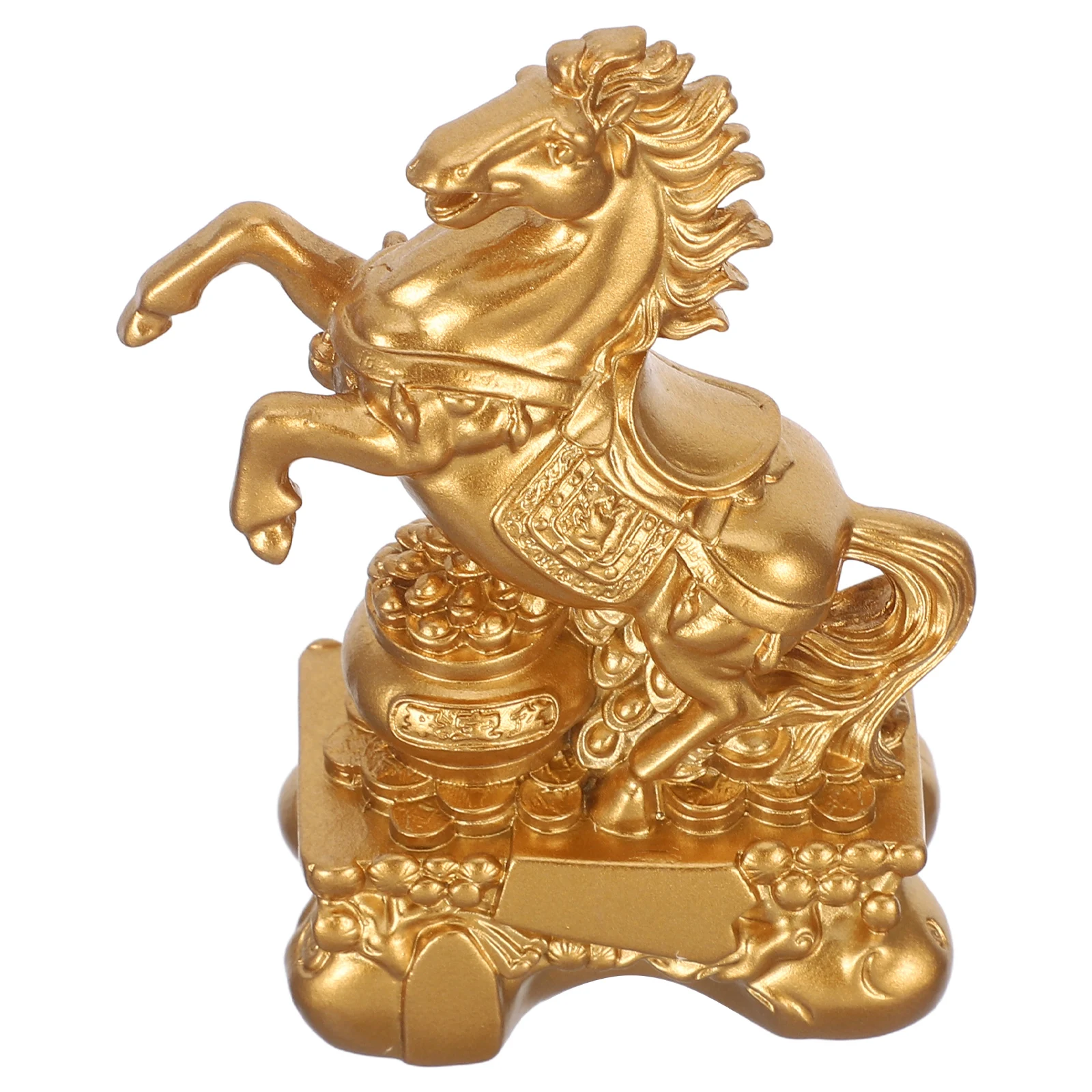 

Feng Shui Zodiac Horse Ornament Animal Figurine Resin Standing Horse Sculpture 2026 Chinese New Year Party Favors Home Decor