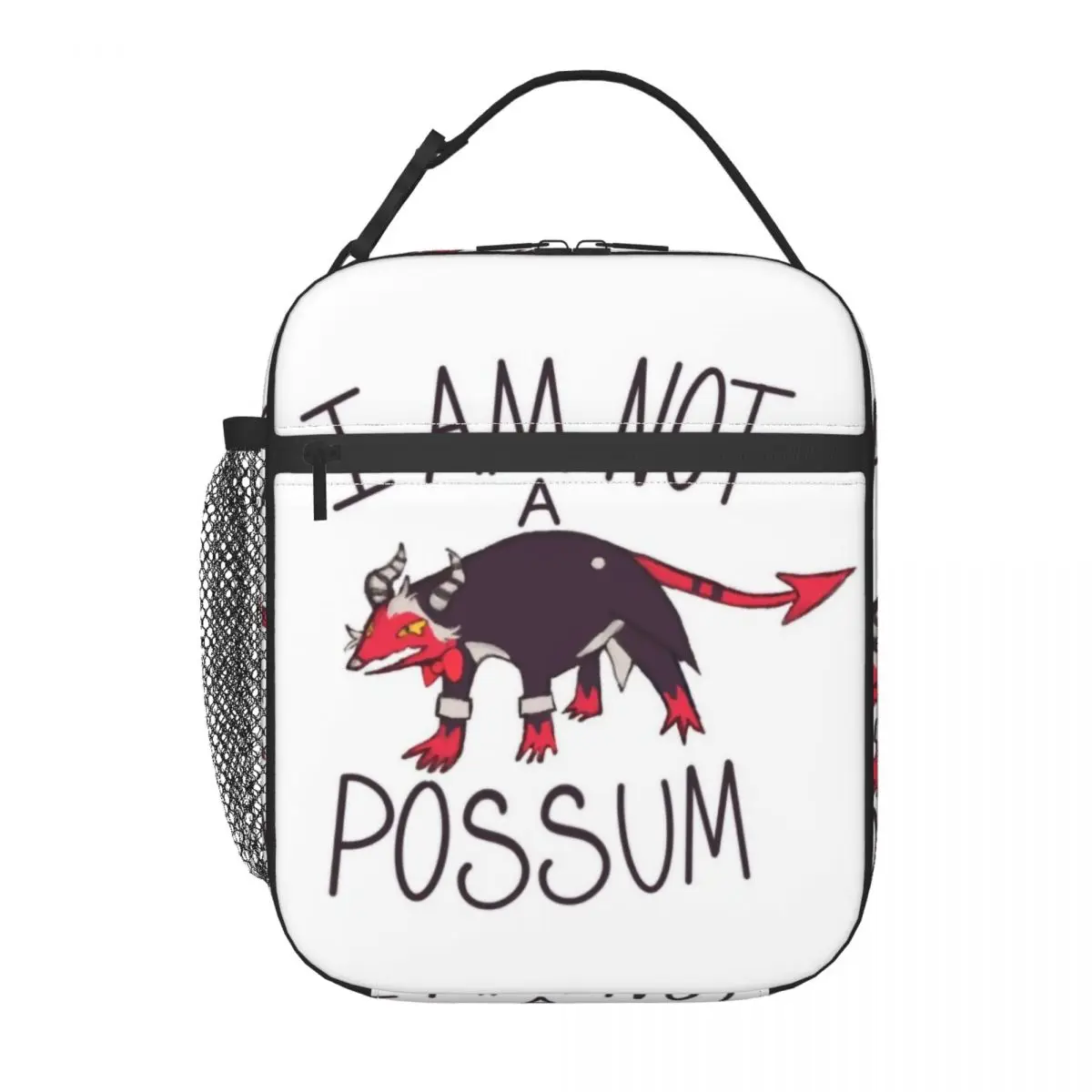 Custom I'm Not A Boss Cartoon POSSUM Helluva Boss Lunch Bag Women Cooler Warm Insulated Lunch Boxes for Children School