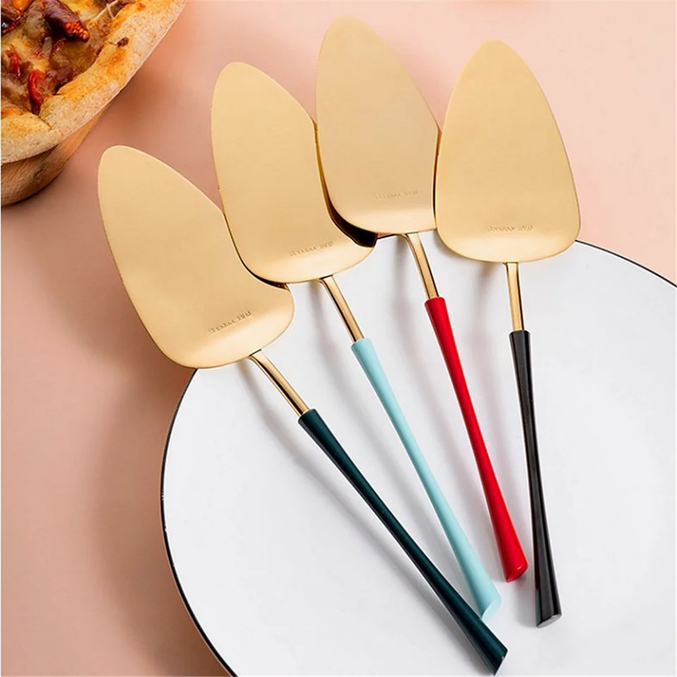 

304 Stainless Steel Cake Knife Cheese Shovel Baking Tool Cake Serving Cutlery Blade Cutter Pizza Shovel Cake Shovel Dropshipping