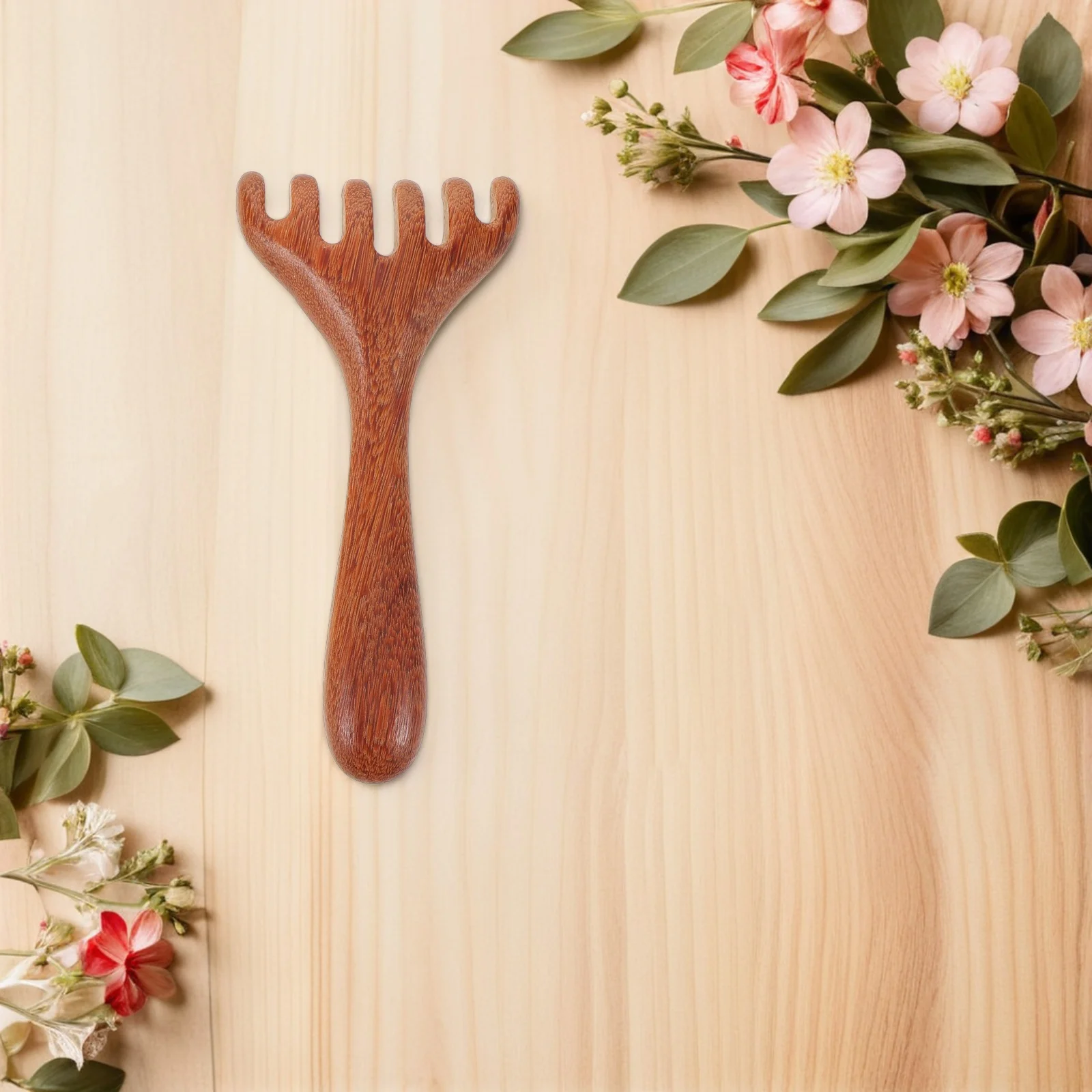 

3pcs Six Claw Wood Massage Rake Combs Scalp Massager Back Scratcher Long Handle Foot Acupressure Body Relaxation Tool Wooden