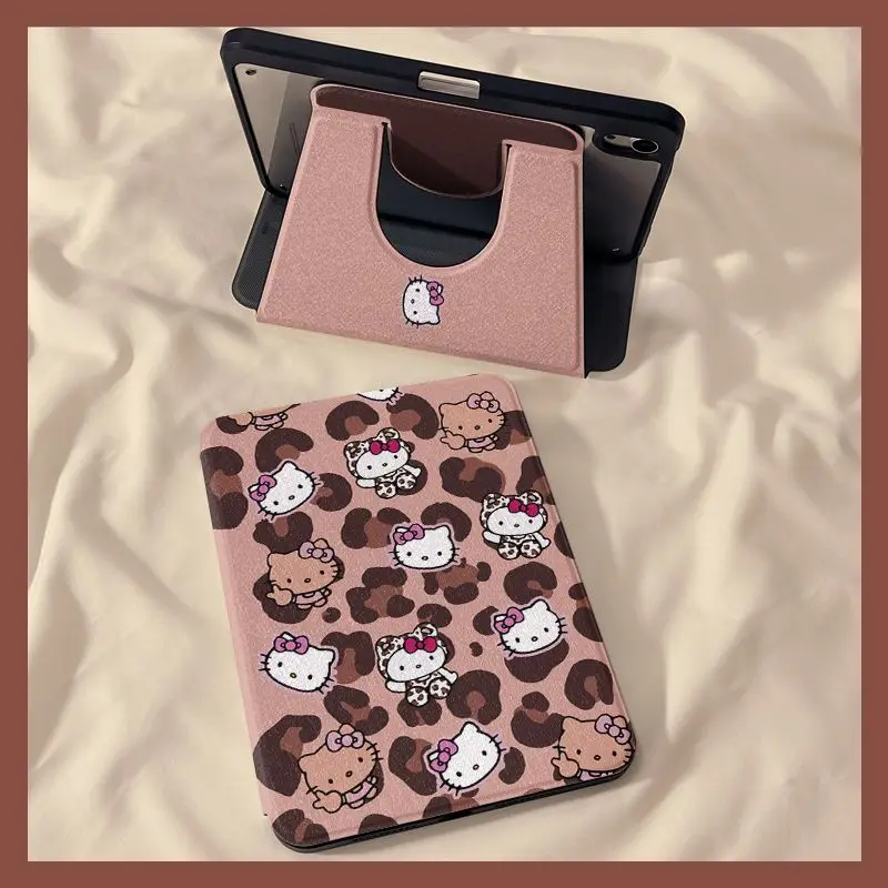 

Hello Kitty Kawaii Sanrio iPad женский для IPad 8/9/10th Gen Air 6 5 4 11 дюймов Mini 6 Pro 2024 2020 акриловый защитный чехол