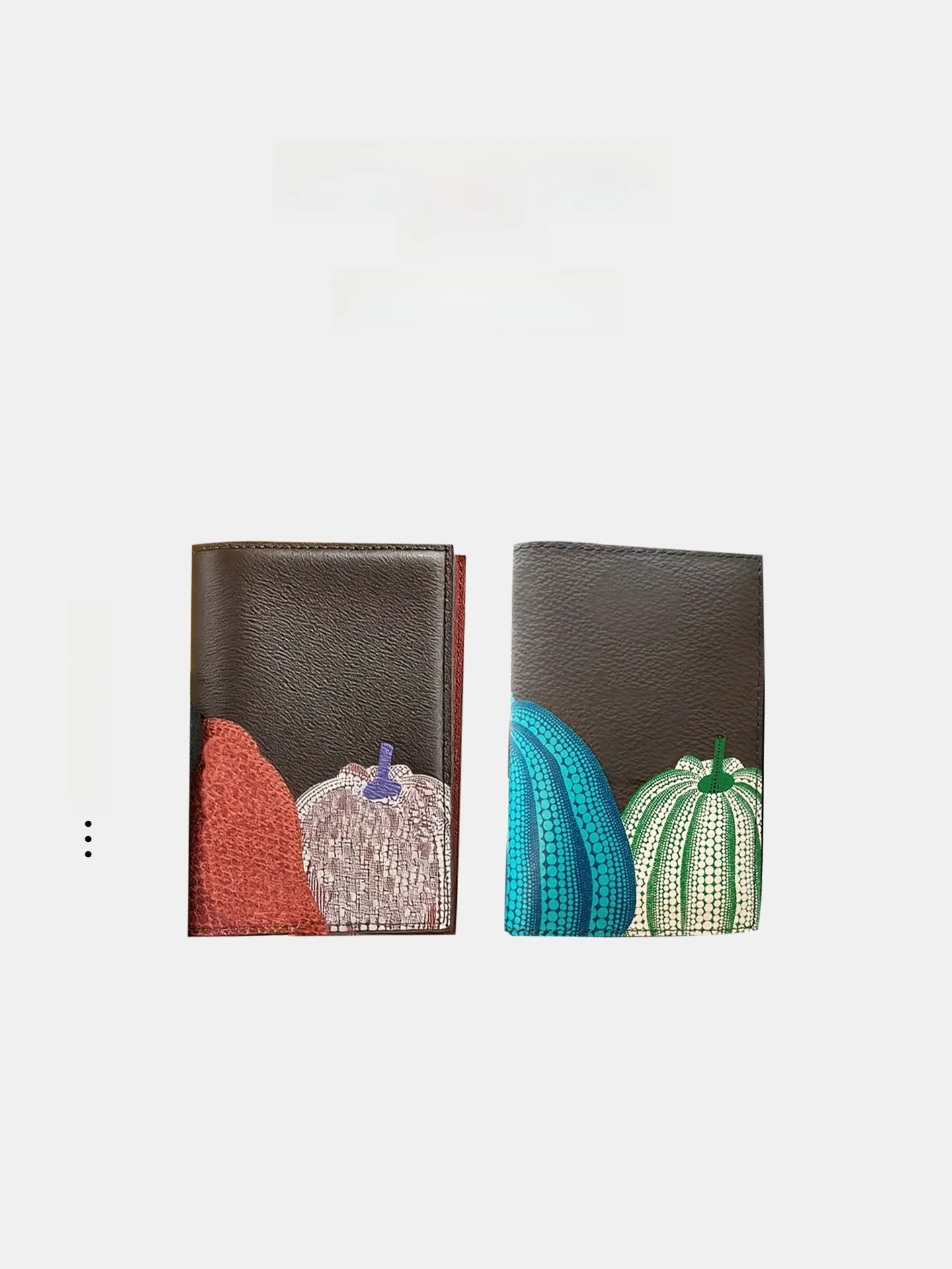 

Faionable Double Vertical Art Pumpkin Wallet Durable Leather Storage Function Bag Practical Cact Size for Young Adults