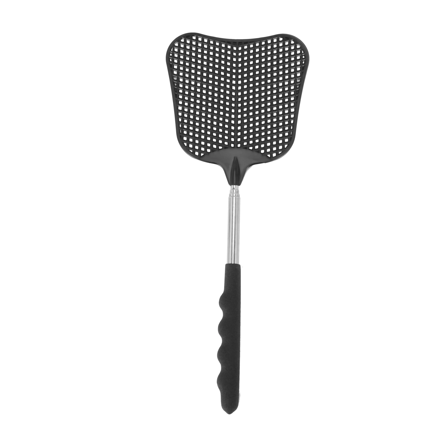 AT02-Mosquito And Fly Killing Plastic Fly Swatter Retractable Stainless Steel Rod, For Indoor And Outdoor Use (8 Pack)