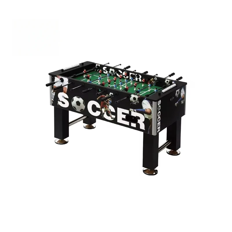 Soccer table for playing football games on board