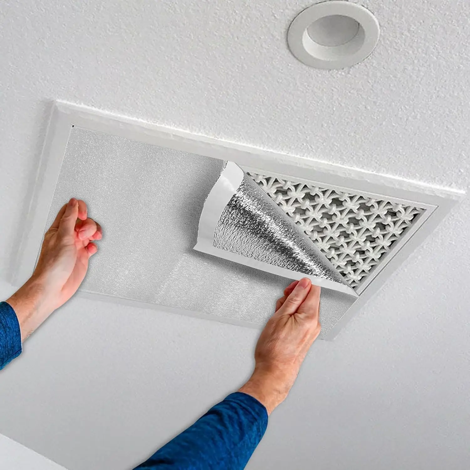 

Attic Fan Cover, Whole House Fan Cover, Fits Up to 50.79" x 50.79", with Velcro Strips