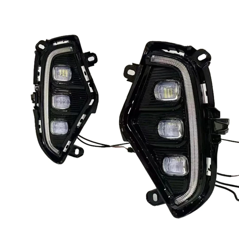 

Fog Lamp with DRL Daytime Running Lights, Modified Turn Signals Daytime Running Lights Fit for Toyota RAV4 2020