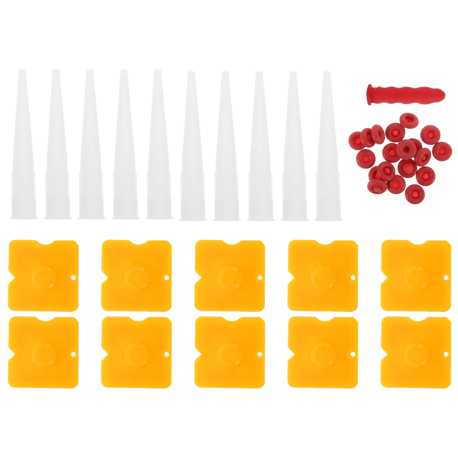 

1Set Caulk Saver Caps Latex Caulking Tube Sealer Caps Leak Proof Protective Caulking Nozzles Tool Kit for Home Construction