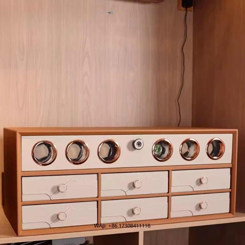 Automatic Watch Winder 6 Slots Wooden Storage Box 4 6 8 Watches LCD Touch Mechanical Watches Screen Shaker