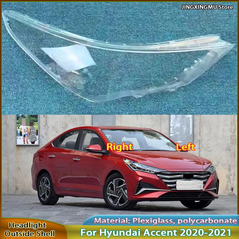 

Headlight Shell Lens Replace The Original Lampshade For Hyundai Accent 2020-2021 Headlamp Cover Transparent Mask Lamp Shade
