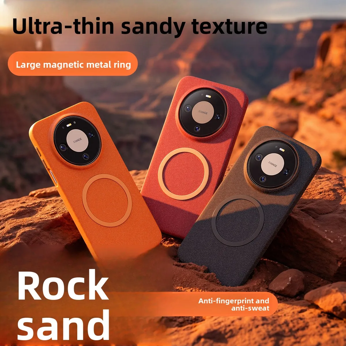 

New Luxury Matte Texture Phone Case, Magnetic Adsorption Hard Shell Shockproof Protective Cover for Huawei Mate 80 Pro Max