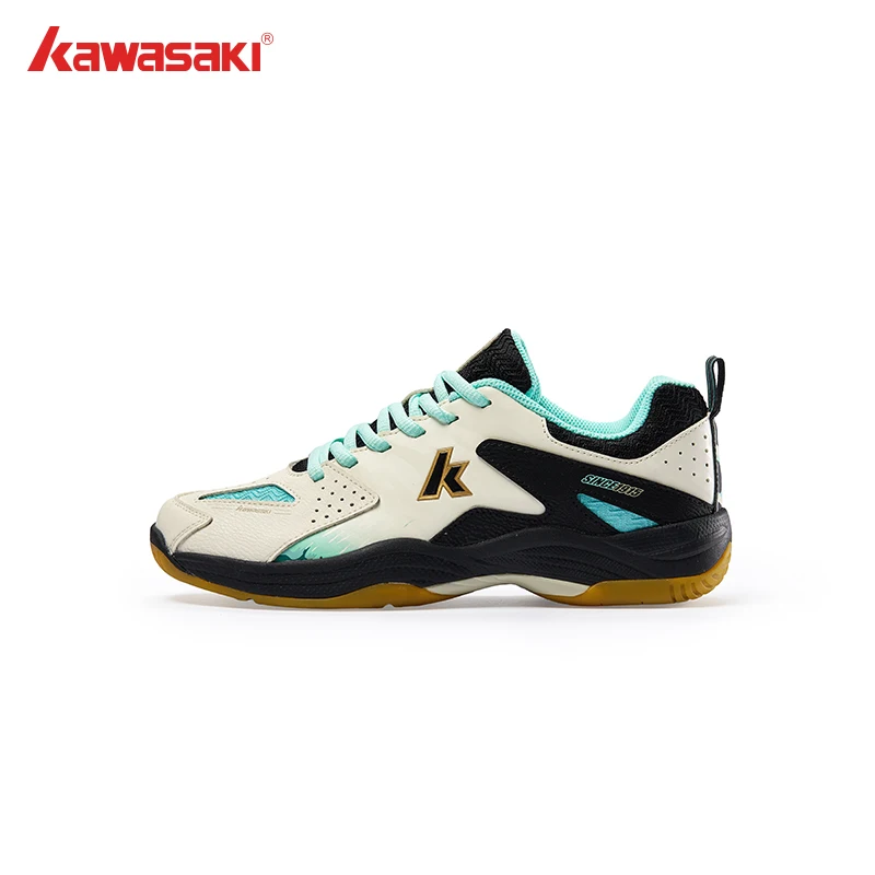 Kawasaki marca sapatos esportivos anti torção absorção de choque sapatos de badminton profissional para homem e mulher 2024 b3333