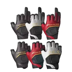 2024 New Fishing Gloves for men women, Rock Fishing Lure Three-finger PU Leather Light and Non-slip Gloves GL-110V