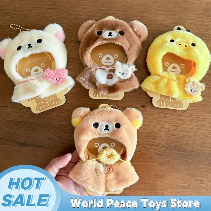 

Only Clothes For Rilakkuma Kiiroitori Korilakkuma Clothes 15cm Kawaii Doll Hooded Cape Headwear Doll Clothes Accessories No Doll
