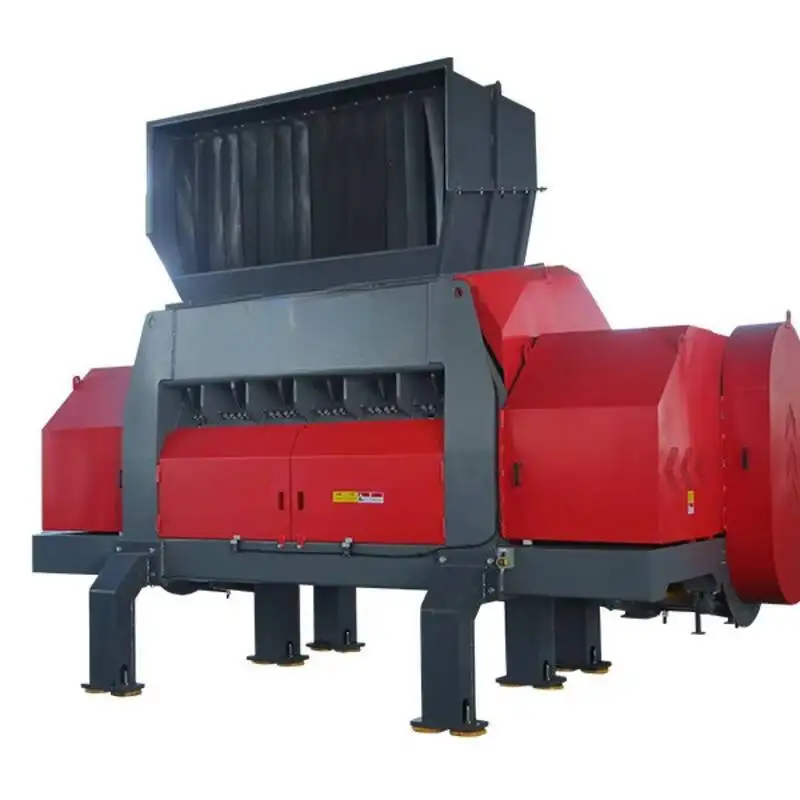 2025년형 시간당 1톤 처리량 티타늄 스틸 철제 단축축 분쇄기, 알루미늄 구리 스크랩 금속 파쇄기