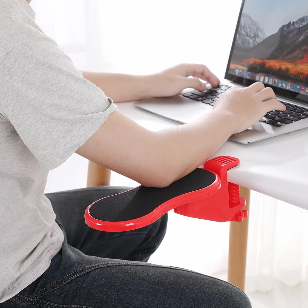 

Computer Arm Rest For Desk Adjustable Ergonomic Wrist Rest Support For Keyboard Armrest Extender Rotating Mouse Pad Holder
