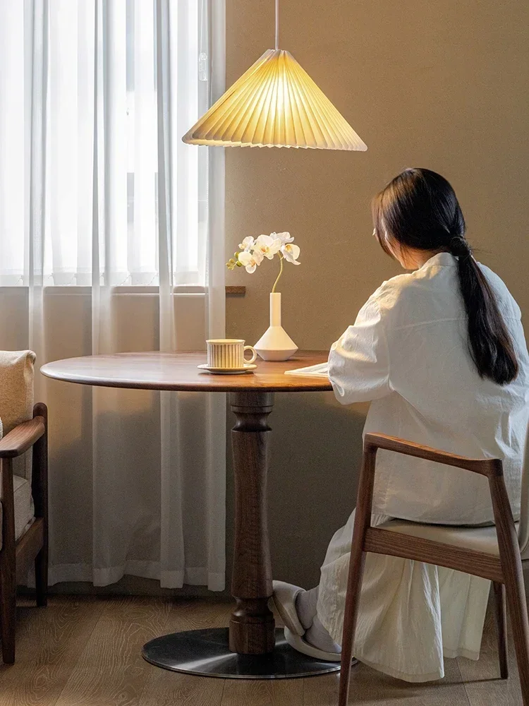 

Круглая каменная тарелка для дома, небольшой квартиры, современный минималистичный скандинавский стол из массива дерева