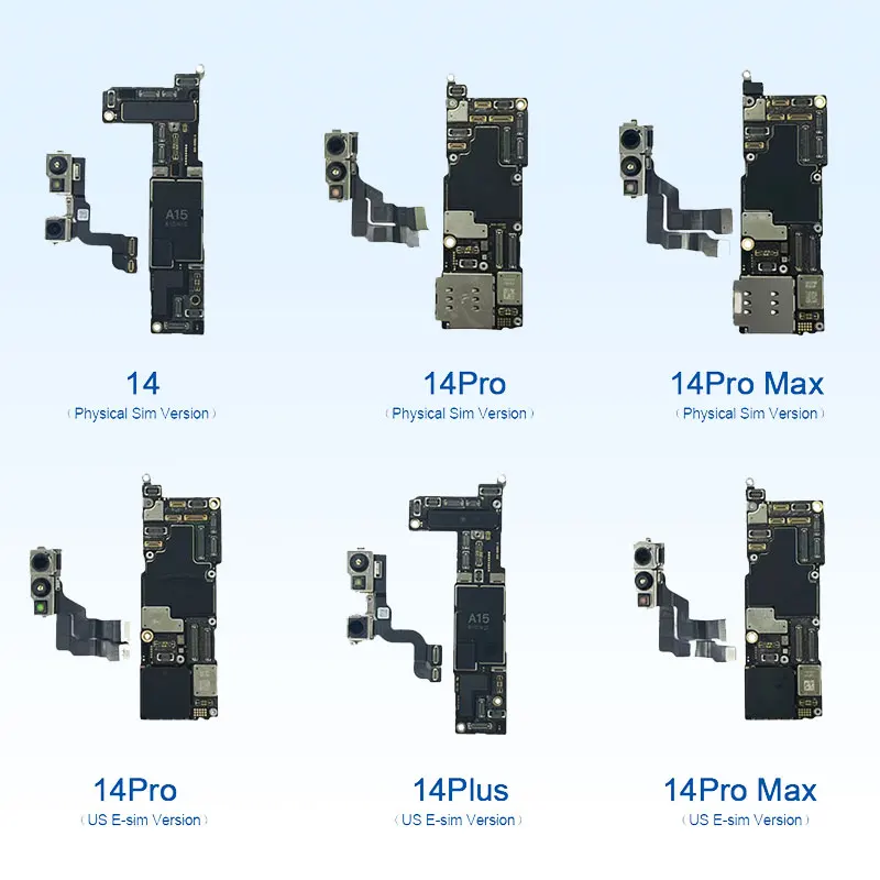 Logic Board For IPhone 11 12 13 14 15 Plus Pro Max Unlocked Motherboard With Face Id
