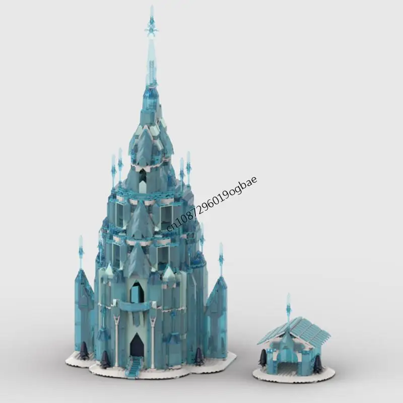 New 4605Pcs Hot Famous Princess Cartoon Moc Ice Castle Model Custom Puzzles Diy Creative Ideas Kid Toys Birthday Christmas Gifts
