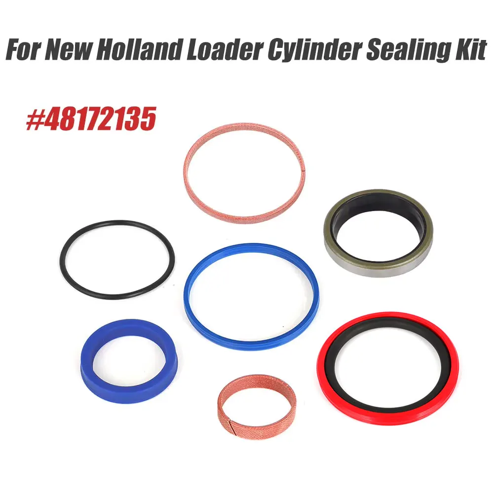 7-piece For New Holland Loader Case IH 48172135 Quicke LDR5033704 Cylinder Sealing Kit