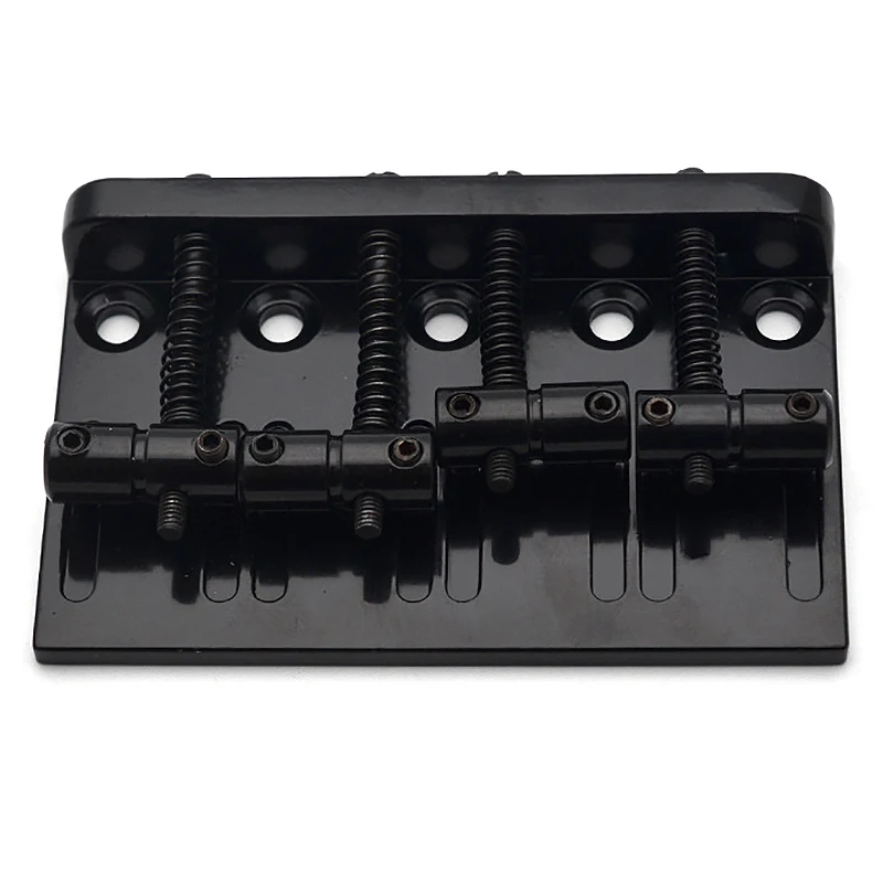 4 String Hardtail Bass Guitar Bridge for Precision PB Style Bass, Black