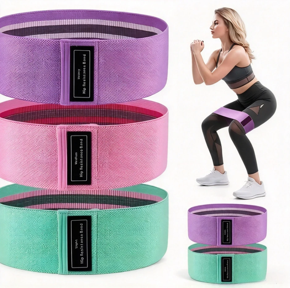 3pcs Squat Resistance Band Hip Circle Elastic Loop Band for Deep Squats Glute Activation Yoga Pilates Home Gym Workout Fitness