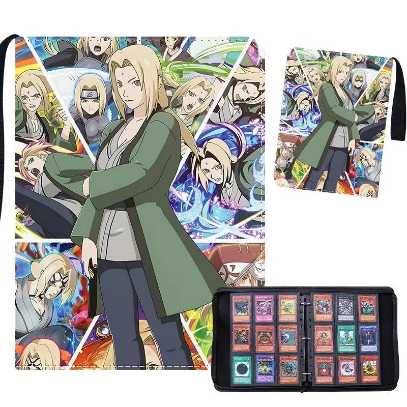 Anime Sasuke Sakura Kakashi 400Pcs/900Pcs Card Album Book Collection Naruto Card Zipper Game Cards Binder Holder Children Gifts