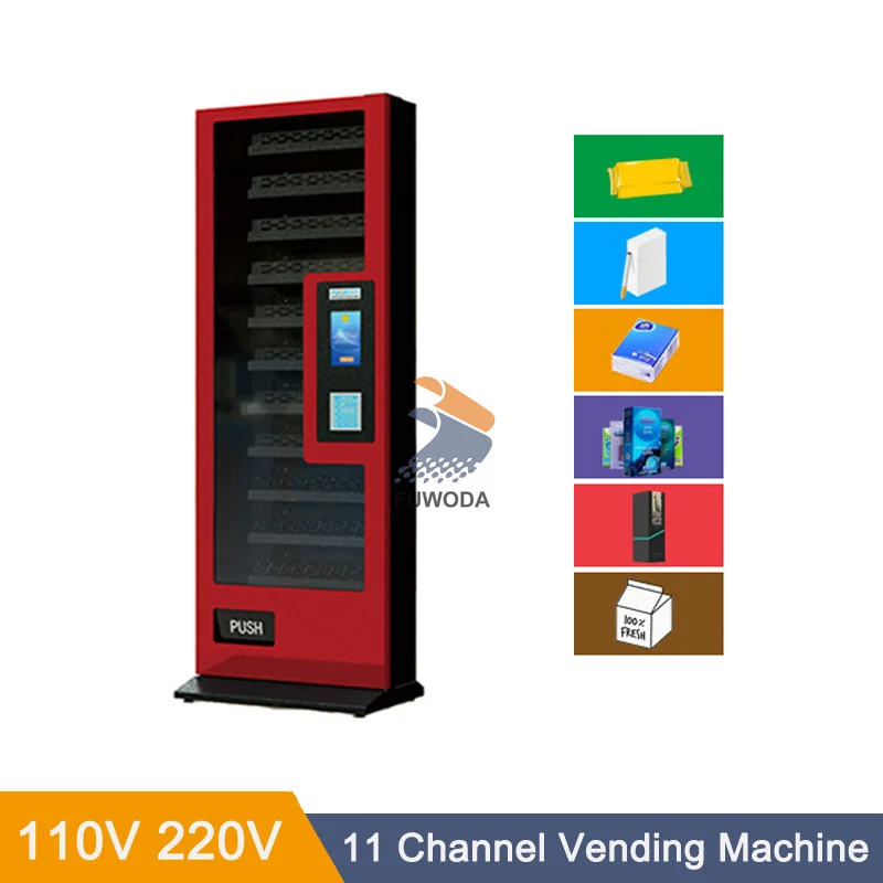 11 Channel Vending Machine Drinks And Snacks Combo 24 Hours Self-service Store For Food And Drinks Snacks Vending Machine for Sa