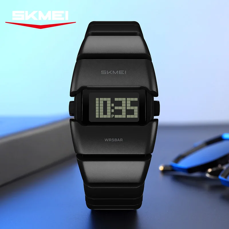 SKMEI 2710 New Sport Unique Dial Design Men's Electronic Watch Waterproof Luminous Timing Classic Digital Watch Reloj Hombre view 3