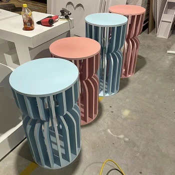 웨딩 아크릴 라운드 받침대, 웨딩 장식