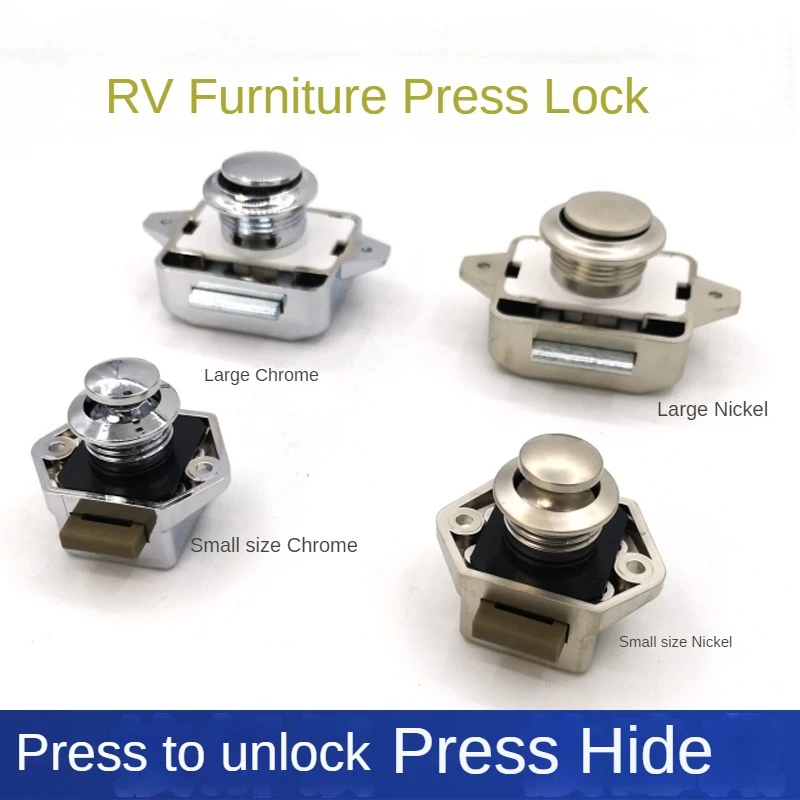 RV modification supplies, hanging cabinet drawer lock, bounce, press, cabinet button lock accessories