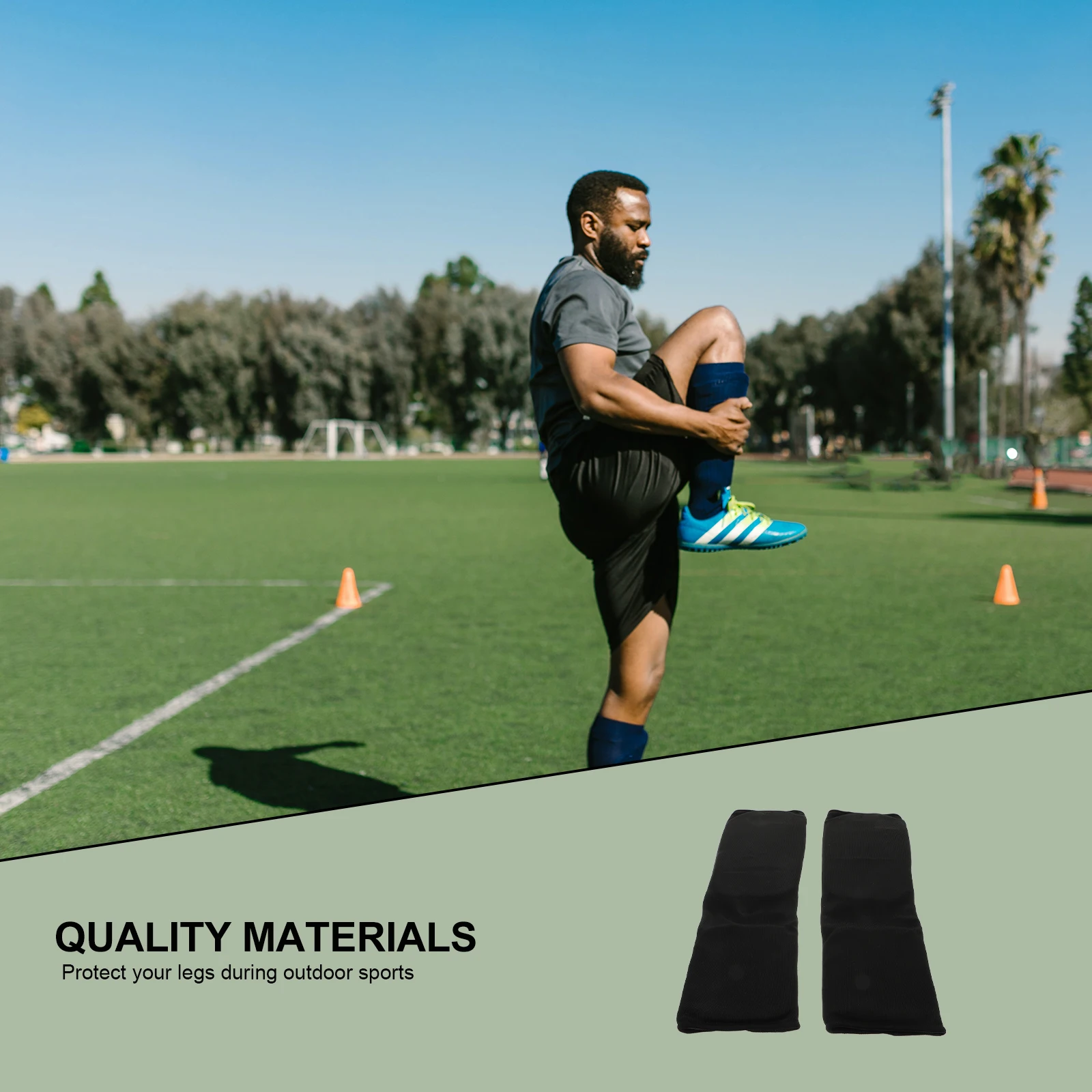 

1Pair Karate Shin Pads Adult Braces Comfortable Supple Skin Friendly for Martial Arts Training Karate Pads Protectors