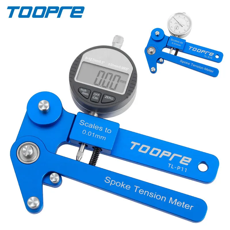 TOOPRE Bicycle Spoke Tensiometer Digital Display Rim Correction Tool Mechanical Wheel Set Rim Adjustment Measuring Device