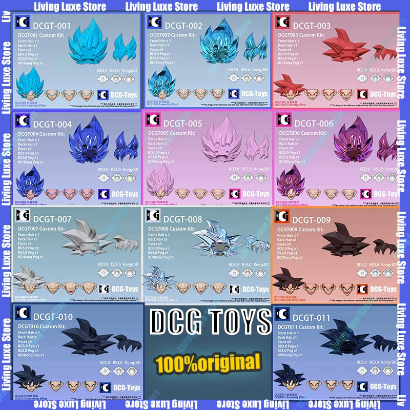 

DCG Toys Dragon Ball Z SHF Super Saiyan SSJ Son Goku Vegeta Heads Kit ПВХ Аниме Фигурка Модель Коллекция Игрушки
