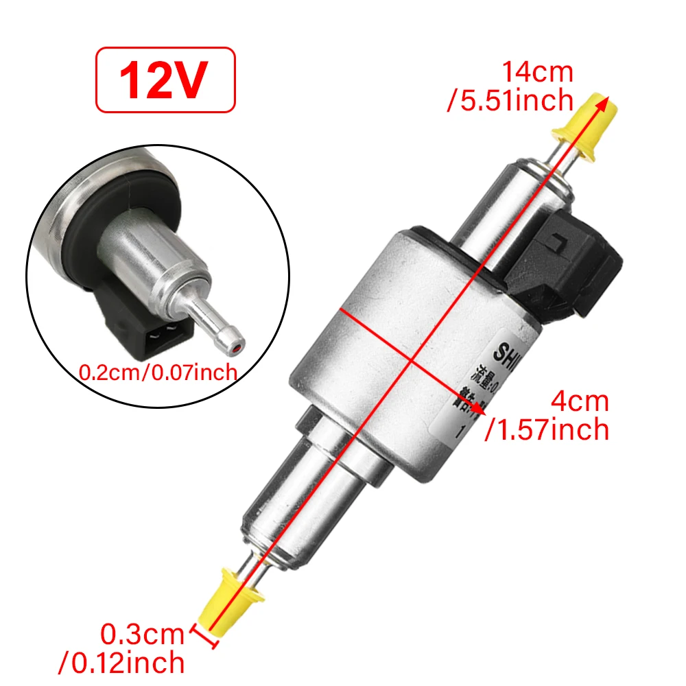  12V 24V 2-5KW 22ML Air Heater Diesel Oil Pump For Webasto Eberspacher Heater Oil Fuel Pump Air Parking Heater Pulse Meter Pump