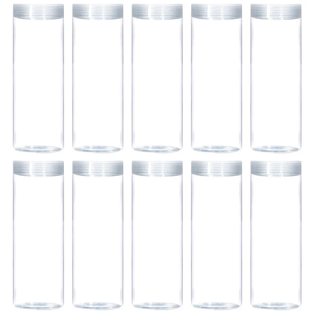 

10pcs Coin Tubes Coin Storage Holder Collectibles Clear Coin Container for Collectors