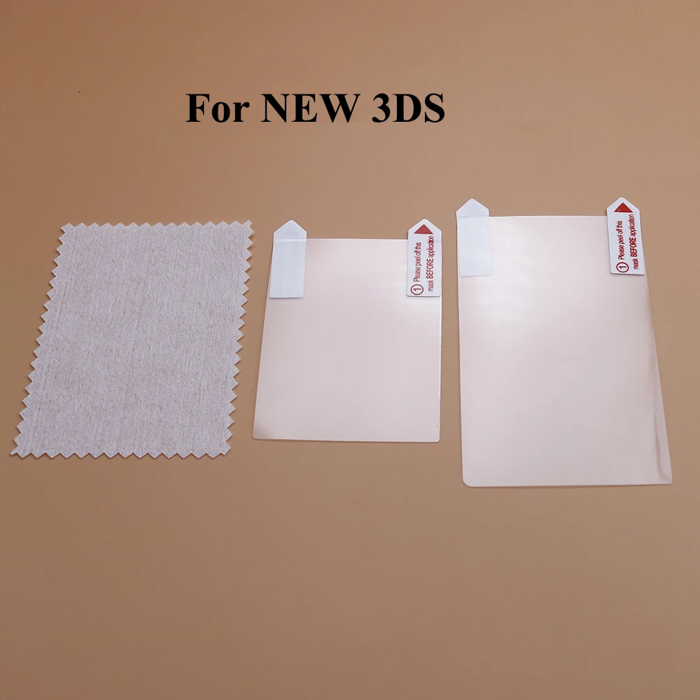 غشاء حماية واضح HD لـ DS Lite ، NDSL ، واقي شاشة LCD ، 2DS ، 3DS XL ، أسفل علوي ، مجموعة واحدة ، جديد
