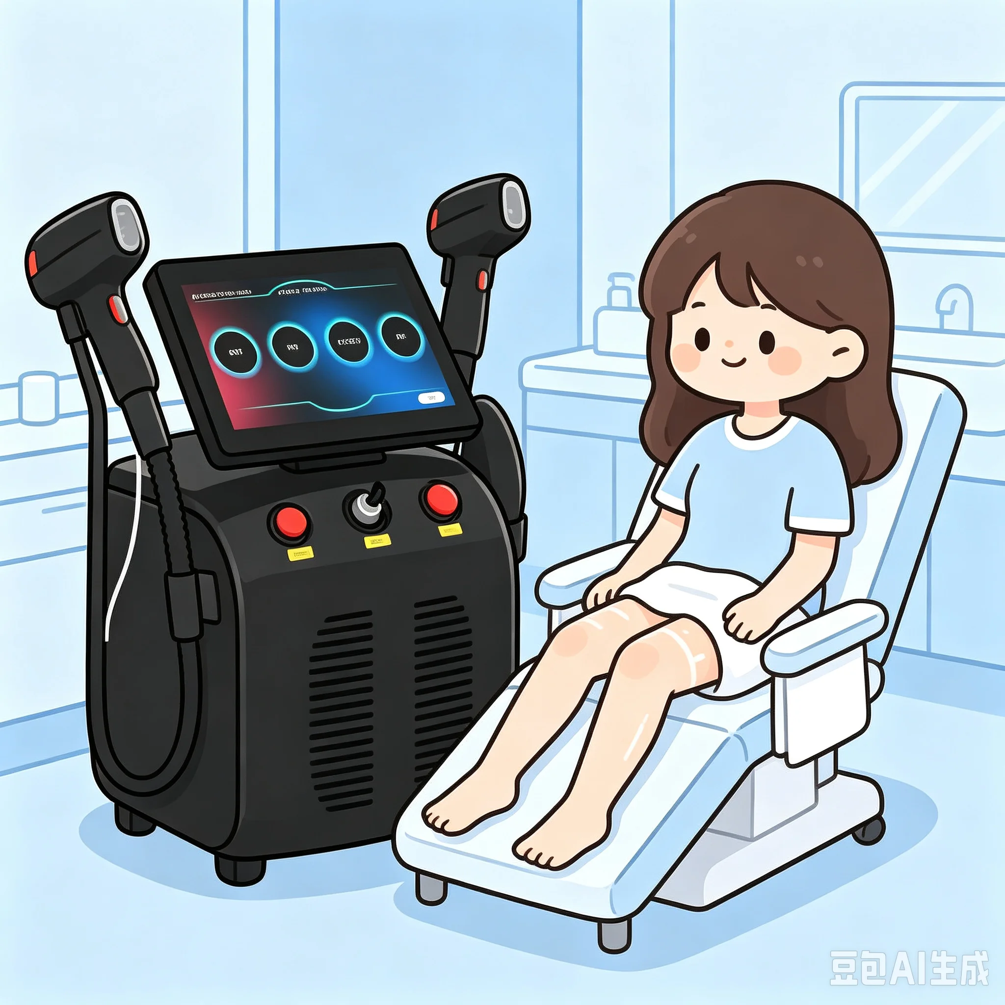 5000W PRO 4 in 1 Diode Ice Titanium  Hair Removal Machine 755 808 940 1064nm Body Hair Removal with 4 Wavelength Options
