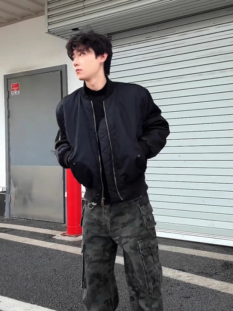 

Cleanfit American ort MA Flight Jaet, мужская весенне-осенняя модная брендовая футболка с воротником-стойкой, верхняя одежда Haome