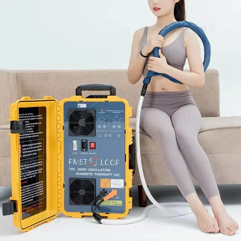 

Magnetic Pulse PEMF Therapy Physiomagneto PMST Loop Pain Relief Body Rehabilitation Machine with Optional Full Body Massage Mat