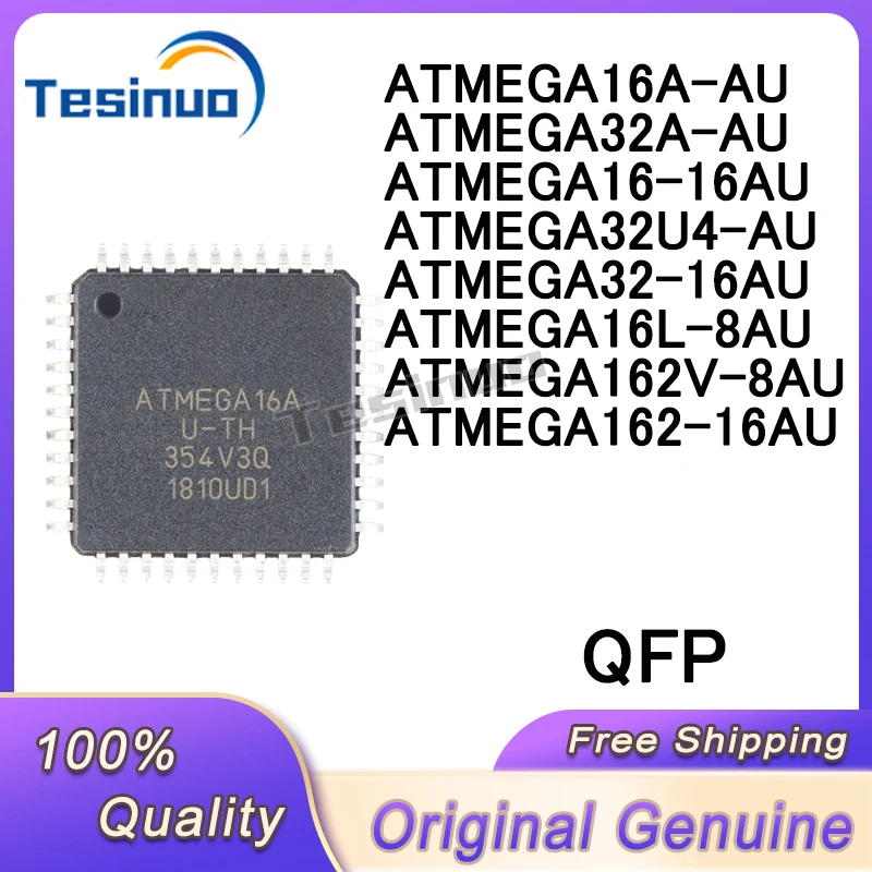 2/PCS New ATMEGA32A-AU ATMEGA32U4-AU ATMEGA16A-AU ATMEGA16L-8AU ATMEGA16-16AU ATMEGA32-16AU ATMEGA162-16AU ATMEGA162V-8AU chip