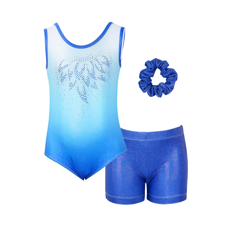 Three-piece set Girls Gymnastics Leotard Ballet Leotards Clothes Dance Wear Bodysuits Leotards Cotton Bodysuit for Dancing