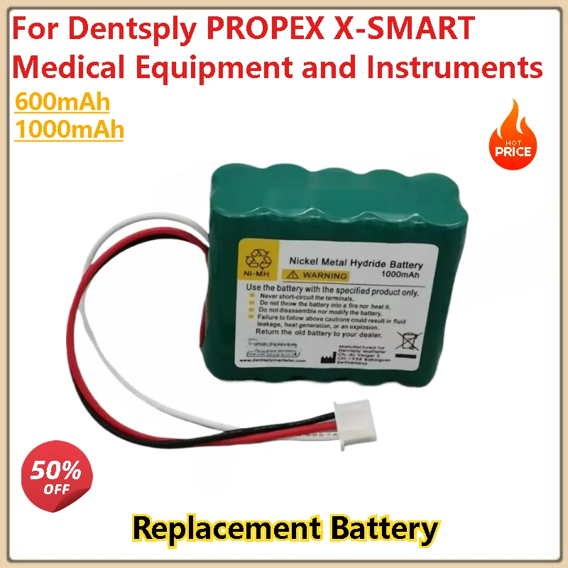 12V 620mAh/1000mAh Replacement Battery for Dentsply PROPEX X-SMART Medical Equipment and Instruments Brand-New High Quality