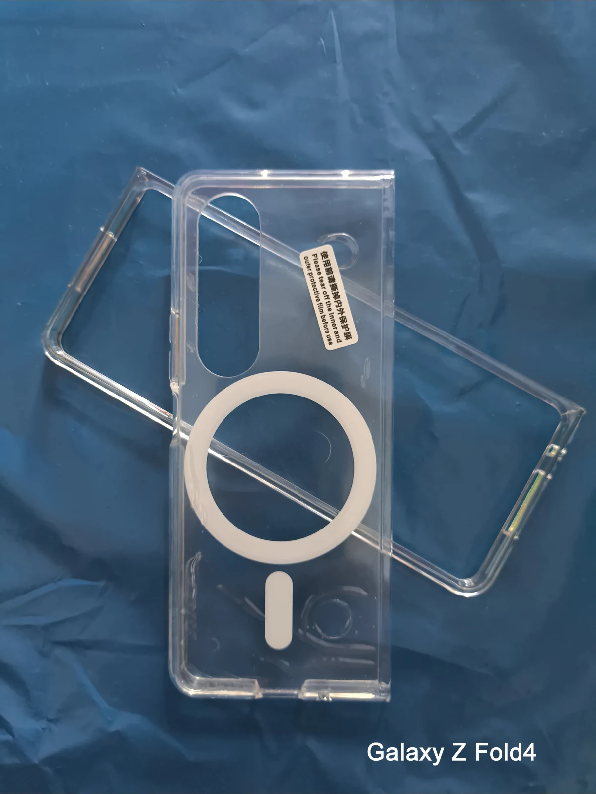 Magnetische kabellose Ladehülle für Samsung Galaxy Z Fold 8 Ultra 7 6 5 4 Z Fold4 Fold5 Fold6 Transparente stoßfeste Rückabdeckung – Detail 5