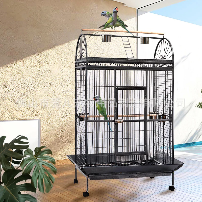 

Aier Luxury Parrot Cage Large Metal Parrot Cage Luxury Large Pet Villa Pet Manufacturer Direct